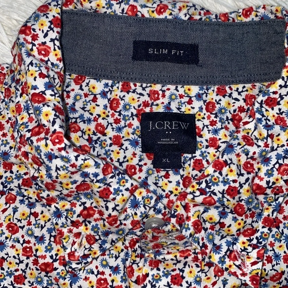 J. Crew Floral Print Button‎ Down Shirt